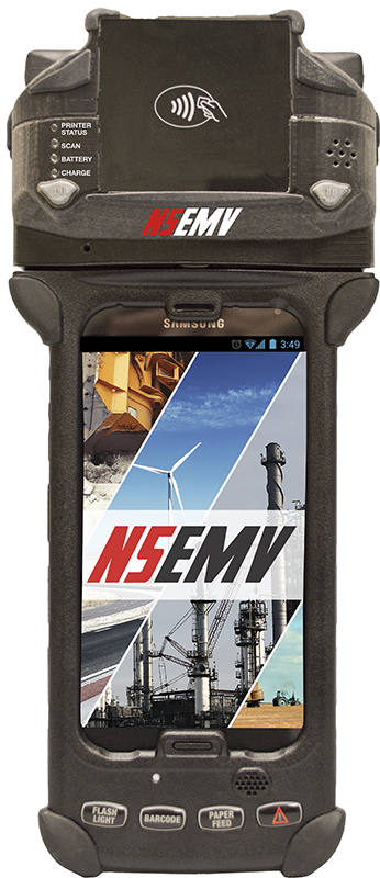 N4 Ultra rugged android handheld with onboard printer