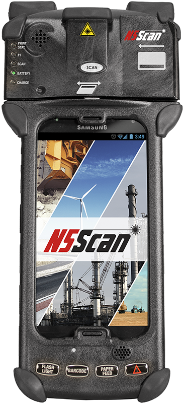 N5Scan Ultra rugged android mobile handheld with intergraded printer