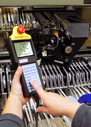 Use a rugged terminal for machine controls.