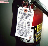 Clear Fire Extinguisher Image