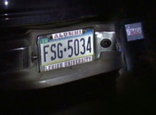 Clear image of license plate